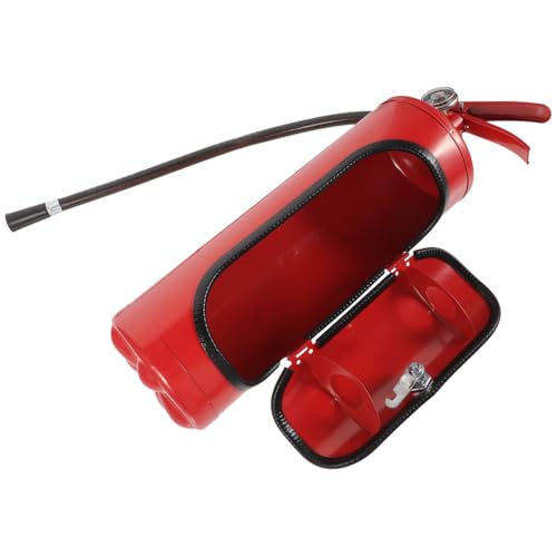 DECORNIJIA Metal Fire Extinguisher Whiskey Bar Wine Box Kreatives für Feuerwehrmänner Robuste Aufbewahrung Eleganter Likörbehälter für Männer Wohnzimmerdekoration
