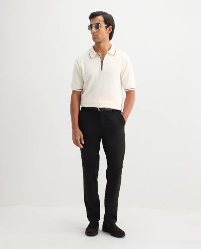 Image of Rare Rabbit Regular fit Textured Polo