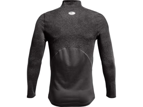 Under Armour Herren ColdGear Armour Fitted Mock T-Shirt, Herren, T-Shirt, 1366066-020, Charcoal Light Heather/Schwarz (020), XL Tall – Ansicht 5