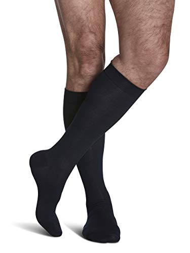 Buy 1 get 1 SIGVARIS Men's SEA Island Cotton 191 Calf High Compression Socks 15-20mmHg