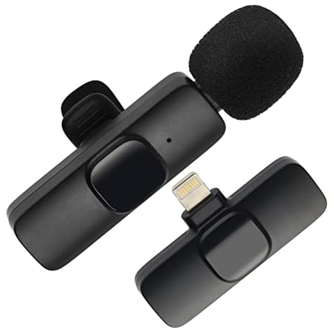 STARUMENT Wireless Lavalier Microphone - Compatible with iPhone - No App or Adapter Needed - Small Mic for Vlogging, Streaming, Video Recording - Noise Cancellation, Omnidirectional Sound Capture Cover