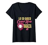 Photo Gallery donna lo so gioco come una ragazza maglietta con collo a v Photo Gallery donna lo so gioco come una ragazza maglietta con collo a v