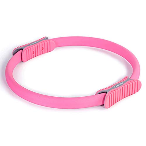 LY-01 Círculo de Yoga Anillo Deportivo mágico de Doble Agarre para Quemar Grasa, 15 Pulgadas / 32 cm (Color : Pink)