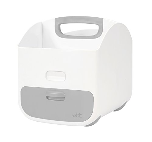 Ubbi Portable Diaper Changing Station with Soft Foldable Changing Mat, Rubberized Handle, Non-Skid Rubber Feet, Diaper Storage Caddy Organizer - Stores Baby Diapers, Wipes & Baby Accessories, Grey - Image 13 thumbnail