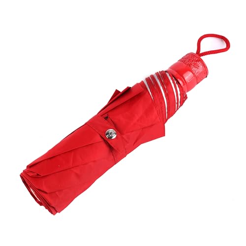 Image of 3-Fold Mono Silver Manual Opening 21.5inch Umbrella for Mens and Womens