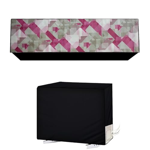 Image of Split AC Cover for 1.5 Ton Indoor & Outdoor Unit | Waterproof & Dustproof Protection | UV Resistant | Durable PVC Material | Weatherproof Outdoor Cover | Easy Installation