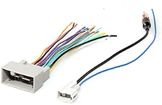 RED WOLF Car Stereo Radio Wiring Harness + Antenna Adapter Cable Connector