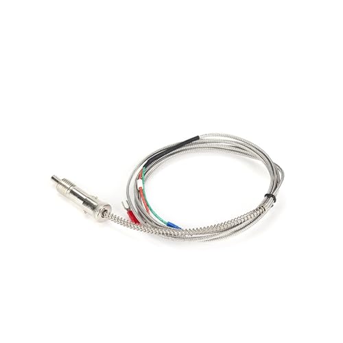 Sensor de temperatura tipo K WRNT-01 M12 con cable blindado de 2 metros y resorte