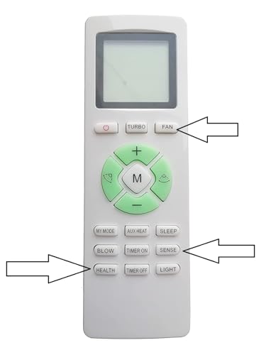 Image of 5 Year Warranty Ac Remote Compatible Lloyd Split AC Remote No 233 for 1 Ton 1.5 Ton 2 Ton, White