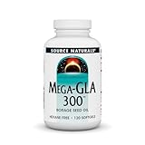 Source Naturals Mega-GLA 300 - Borage Seed Oil That is Hexane-Free - 120 Softgels