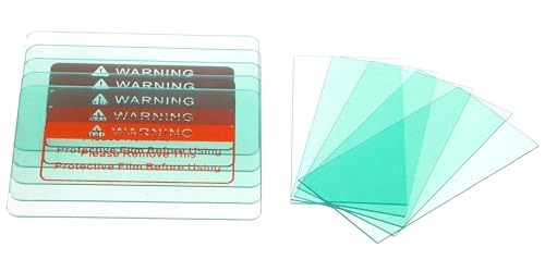 Lentes de repuesto para casco de soldadura solar con oscurecimiento automático, 10 unidades, repuesto para máscara de soldadura, 5 lentes de repuesto interiores y 5 lentes de repuesto exteriores para