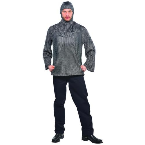 Chain Mail Tunic and Hood Costume - Standard - Chest Size 42