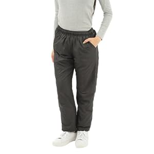 [onion cross] シャカパン 裏ボア 防寒 パンツ ナイロンパンツ 裏起毛 撥水 ストレート 冬 防風 暖 レディース L ブラック" 