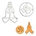 2er Set Yoga Ausstechformen (Formen: Namaste H&auml;nde und Aum Om Symbol), 2 Teil