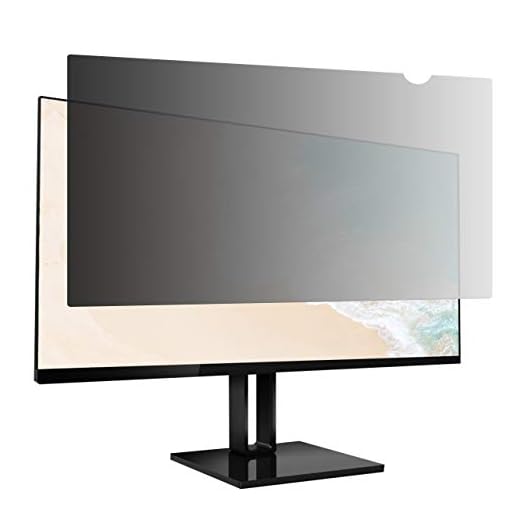 AmazonBasics Privacy Screen Filter for Acer Asus Dell lenovo 28" (16:9) Widescreen Computer Monitor, Antimicrobial, Anti Glare UV & Blue Light Filter (28 inch (16:9), 24.5" x 13.5")