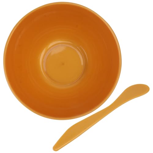 LOLIPPYY Cuenco para Mascarillas de Plástico Dorado Mediano Tazón para Mezclar Mascarillas DIY Herramienta para Cuidado Facial en Salón y Uso Casero Cuenco Anticaída Fácil de Limpiar