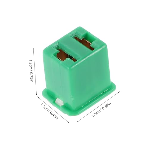 GANAZONO Juego de 6 fusibles cuadrados para automóvil, perfil bajo, construcción duradera para camiones, SUVs y vehículos miniatura 2