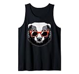 Photo Gallery cool honey badger indossare occhiali da sole graphic art canotta Photo Gallery cool honey badger indossare occhiali da sole graphic art canotta