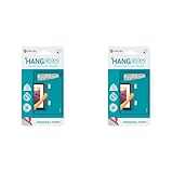 VELCRO Marke | HANGables Abnehmbare Bildaufhängestreifen | Starke selbstklebende Streifen | Weiß | 4 Sets halten bis zu 7,5 kg | Set aus 4 Stück (Packung mit 2)