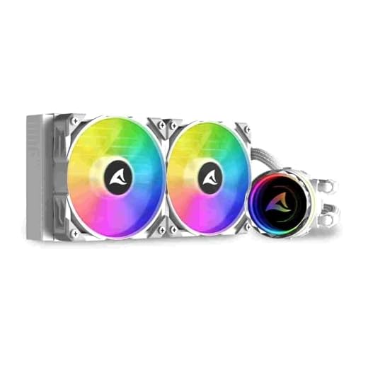Sharkoon S80 RGB, AIO Wasserkühlung weiß, Typ 240