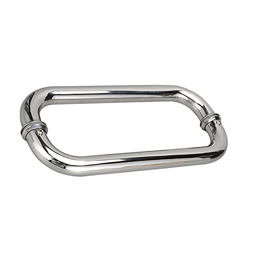KRXSOBNV Tiradores para Puertas de Cristal， Ducha de baño Acero Inoxidable Resistente, Empuje y tracción, for reemplazar manijas Puertas Viejas o dañadas(440mm)