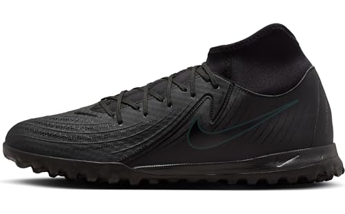 Nike Phantom Luna 2 Academy TF High-Top Soccer Shoes (FJ2566-002, Black/Deep Jungle/Black) Size 11