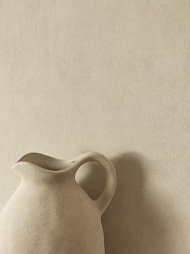 Newroom Papel Pintado Beige No Tejido Vinilo Aspecto Textil - Moderno Uni Champán Brillo Salón Dormitorio