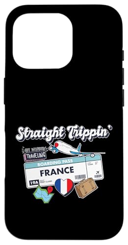 Straight Trippin' France Vacation Tour Travel Trip Match �X�}�z�P�[�X iPhone 16 Pro �p