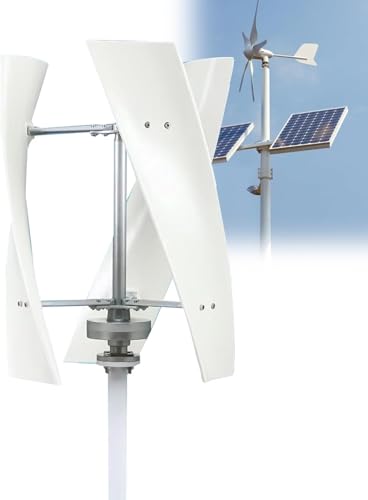 Kit generatore Eolico Verticale - Sistema CA trifase Compatto con regolatore MPPT per un'efficiente Produzione di energia rinnovabile, soluzioni di Generazione di energia ecocompatibili per