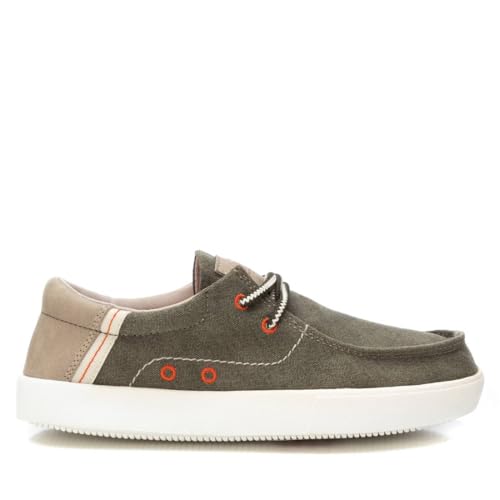 XTI - Zapatilla Niño Kaki - Calzado Cómodo y Versátil - Moda Casual - Modelo 15113502 (Talla 35)