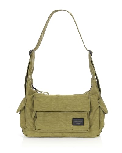 Image of ZIMEGO Signature Cargo Pack Nylon Casual Crossbody Bag Everyday Essential Travel Hobo Bag