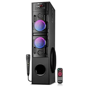 Tronica 55W Banjo-Ii Bluetooth Tower Party Speaker with USB, Fm, Bluetooth/Remote Control/Home Theatre/Extreme Bass/5.25