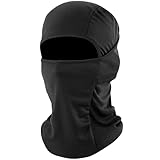 [fuinloth] バラクラバ フェイスカバー 目出し帽 フェイスマスク 防寒 冬用 夏用 冷感 日焼け防止 uvカット バイク スキー 男女兼用 ブラック