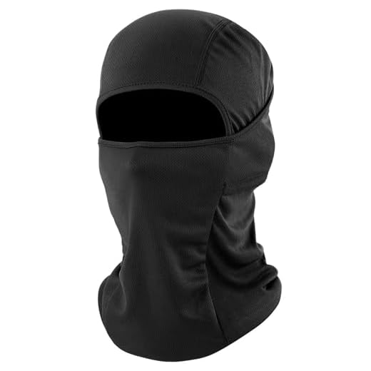 fuinloth Cagoule Moto Balaclava，Bike Masque de Ski Mask Running Protection UV et Vent pour Homme/Femme Noir