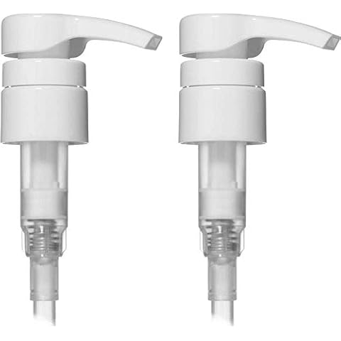 Gunky Monkey Universal Pump Dispenser Pack of 2, Fit Most popular Shampoo, Conditioner size 1 Litre, 1000ml, 750ml, 500ml, 1L, White Cover