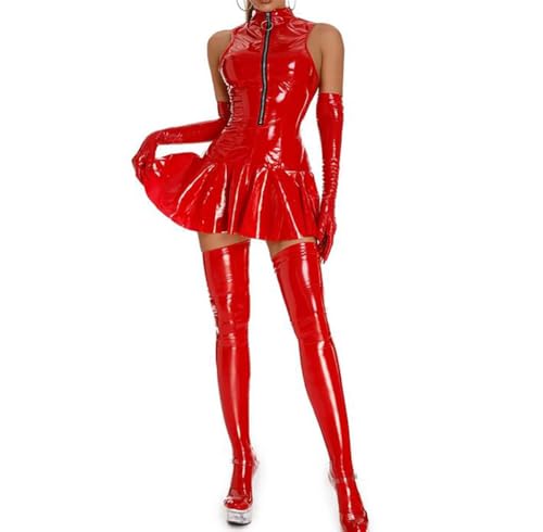 Robe en cuir verni moulante pour sublimer vos formes sans inconfort