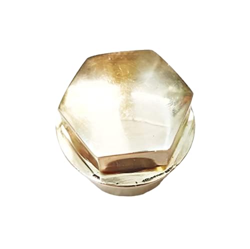 Road Religion Brass Handle Lock Nut for Bullet, Standard, classic 350/500 - Compatible with All Models (Pure Brass)