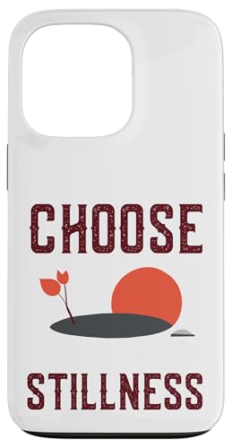Choose Stillness Calm Mindfulness Reminder Graphic Leaves �X�}�z�P�[�X iPhone 13 Pro �p