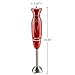 OVENTE Electric Immersion Hand Blender 300 Watt 2 Mixing Speed with Stainless Steel Blades, Powerful Portable Easy Control Grip Stick Mixer Perfect for Smoothies, Puree Baby Food & Soup, Red HS560R