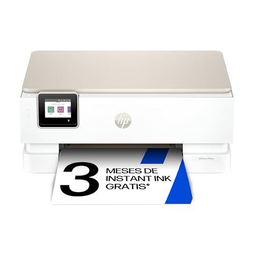 HP Envy Photo 7230, Impresora multifunción de inyección de Tinta A4 a Color, Wi-Fi Doble Banda, impresión automática a Doble Cara, Bandeja para Fotos, 3 Meses de Instant Ink