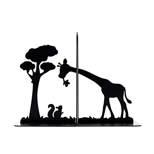 Serre-Livres Livre-Livres Livre décoratif Ends Metal Black High Duty Bironded Bivre studieux Livre Books Bookshelf Decor for Bedroom Office School Livre Affichage Organisateur de Bureau Porte-Livre (