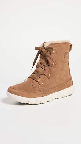 Bottes Sorel Explorer II Joan imperméables en suède marron avec semelle crantée - 2