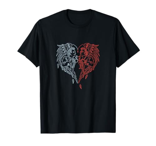 Good Omens - Un brindis por el mundo (azul y rojo) Camiseta