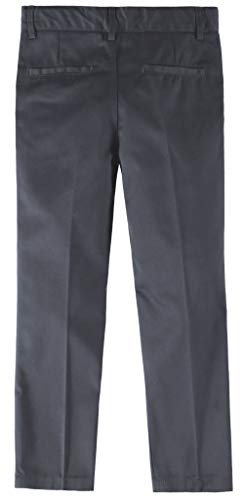 Boys Flat Front Double Knee Adjustable Waist School Pant2