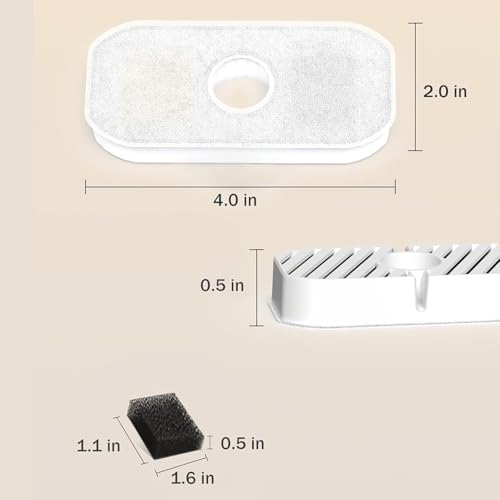 Fuente automática de agua para mascotas y filtros para gatos miniatura 7