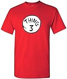 Thing 3 Family Vacation T-Shirt, Family Matching T-Shirt,Holiday Tees Red M