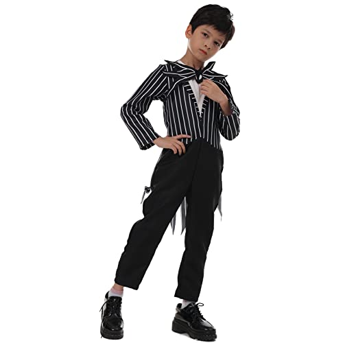 Disfraz Esqueleto para Niños con Mono y Máscara Halloween miniatura 3