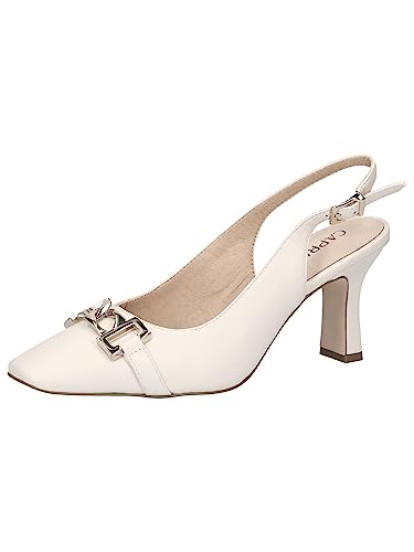 Caprice Damen 9-9-29626-20 Pumps Sling, Offwhite Nappa, 40 EU