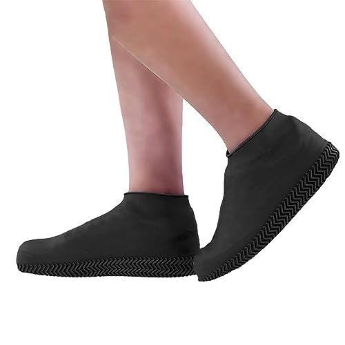 Sapatos de chuva reutilizáveis, capas de sapatos externos para estradas lamacentas de chão de chuva