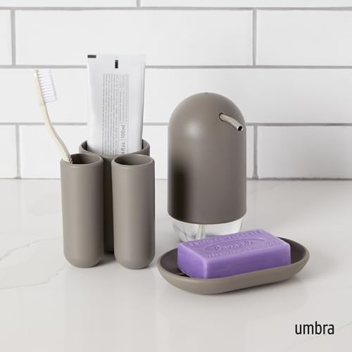 Image of Umbra Plastic Touch Toothbrush Holder, Grey